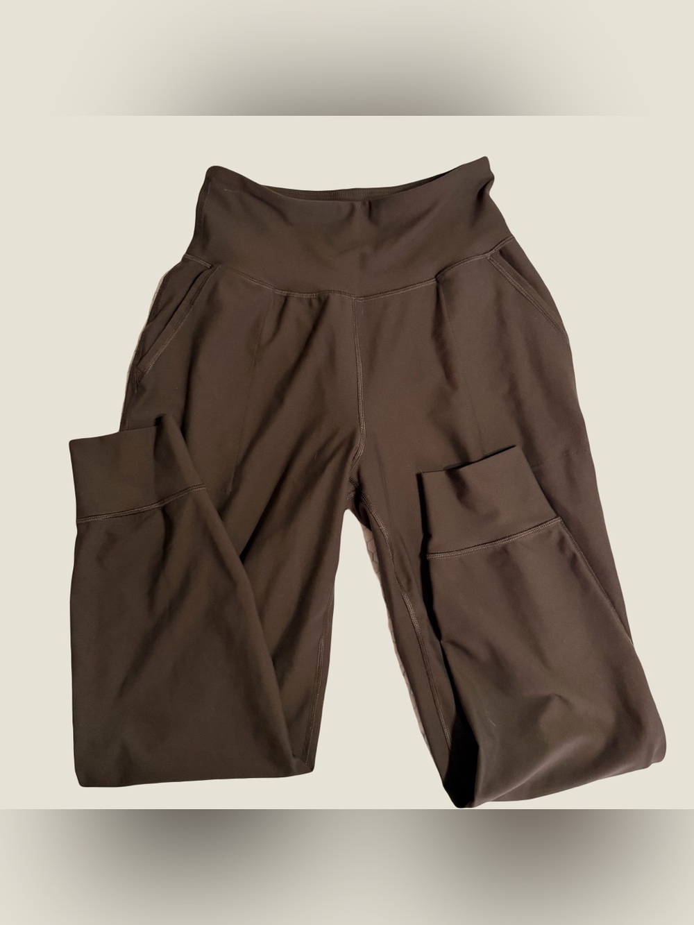 Old Navy Women's Brown High-Rise Cargo Leggings